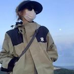 NY沖鋒衣女新款三合一可拆卸秋冬季戶外登山服男防風防水外套