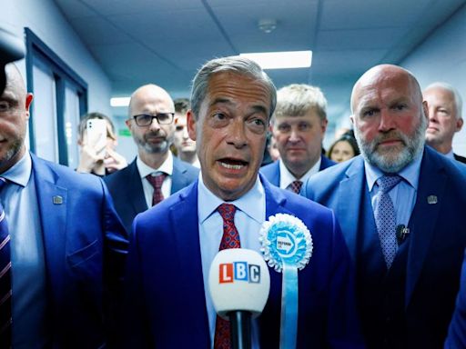 Farage wins first seat as his upstart right wing Reform UK party gains ground