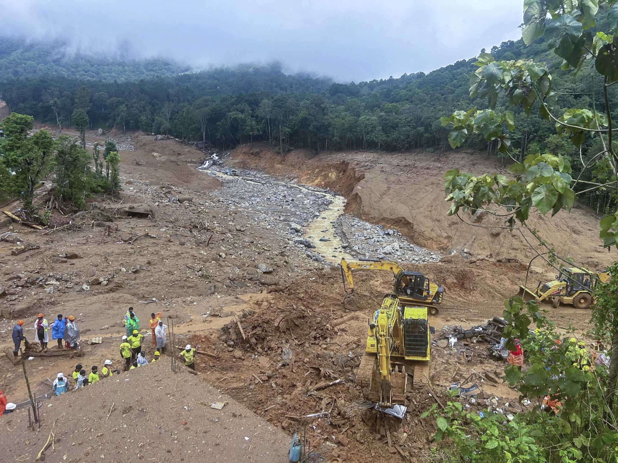 Hopes of finding more survivors in the mud and debris wane after landslides in India kill 194