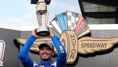 Elk Grove native Kyle Larson earns 1st Brickyard 400 victory, making a late charge through the field