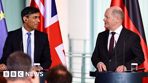 Rishi Sunak says the UK and Germany are 'unshakable Nato allies'.