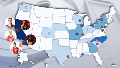 Team USA Basketball: This map shows California athletes dominate rosters