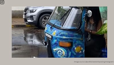 Vincent van Gogh-inspired autorickshaw spotted in Mumbai, photo goes viral