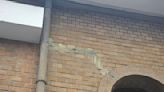 市定古蹟后里區公所牆面裂縫修補 公所：與三次大地震無關