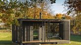 These Tiny "See-Through" Cabins Are Made of Charred, Waxed, and Recycled Wood