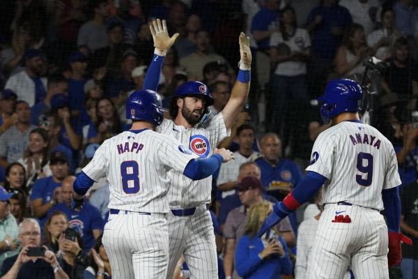 Cubs roll over A's, 9-2