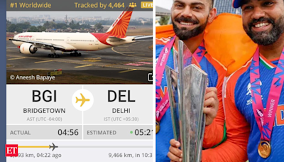 'AIC24WC': Air India flight carrying T20 World Cup winning Team India becomes Flightradar24's most-tracked flight