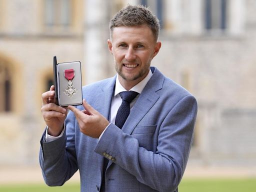 England batter Joe Root awarded MBE for services to cricket