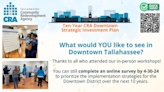 Tallahassee CRA conducting survey for input on Downtown District