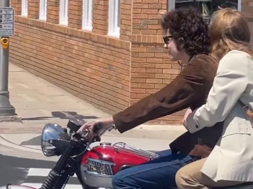 See Timothée Chalamet take Cape May as Bob Dylan with Elle Fanning in ‘A Complete Unknown’