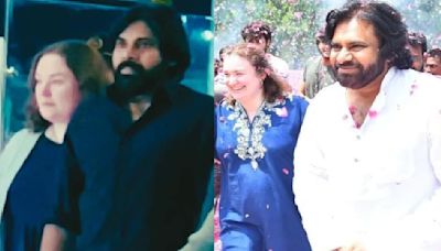 WATCH: Pawan Kalyan and his wife Anna Lezhneva clicked at Hyderabad airport; couple exudes swag in casual yet stylish looks