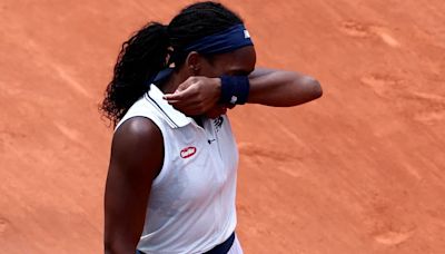 Las lágrimas de la número 3 del mundo Coco Gauff en plena semifinal de Roland Garros