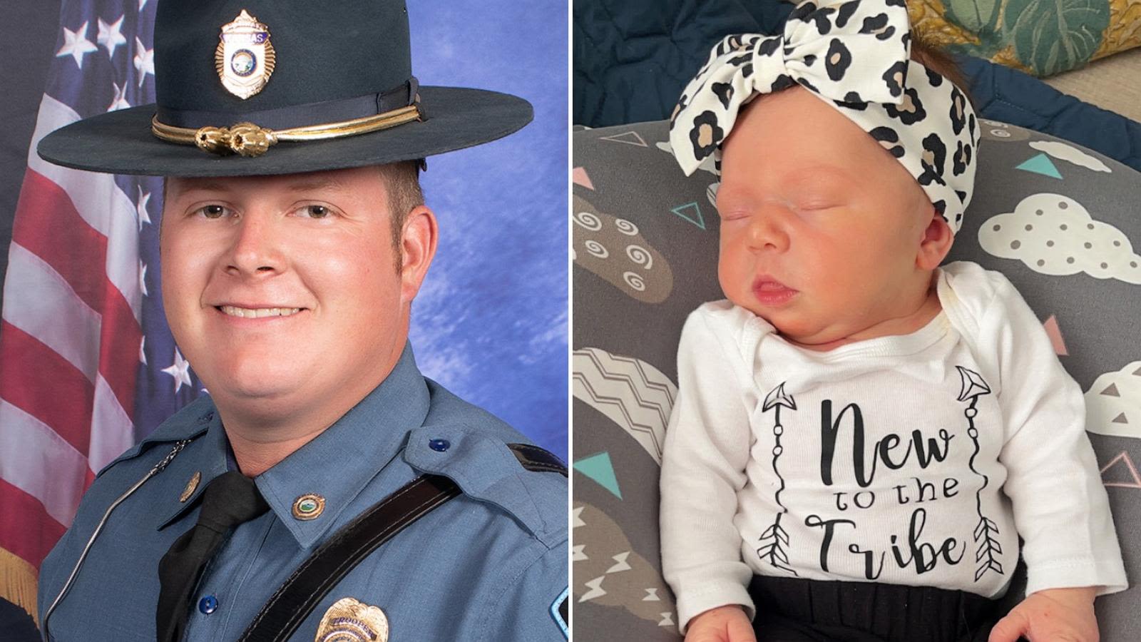 Trooper hailed as a hero after saving baby who stopped breathing