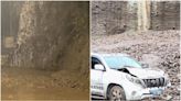 川藏線雅江段發生泥石流 酒店停車場遭波及多車被埋