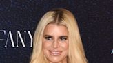 Jessica Simpson Dazzles in Sheer Beaded Dress for Red Carpet Appearance