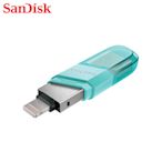 SanDisk iXpand翻轉隨身碟 64GB iPhone適用 OTG 湖水綠 (SD-IXP-90N-G-64G)