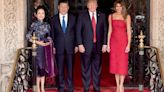 Melania Trump Repeats Red Valentino Dress, Jill Biden Campaigns in Navy Blue