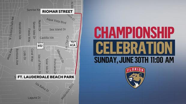 How to watch the Florida Panthers' Stanley Cup championship parade this weekend