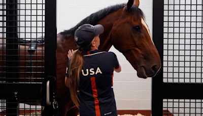 PA Horses take to the air ahead of equestrian events at Paris Olympics