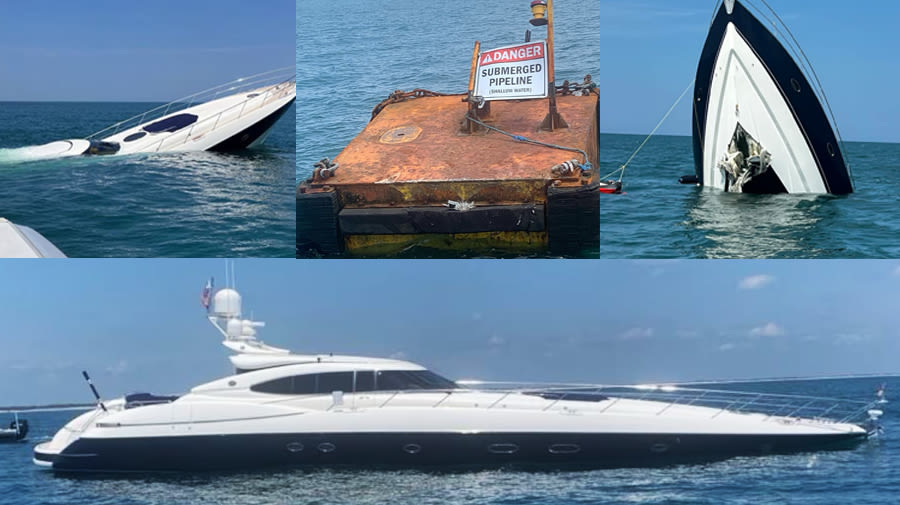 PHOTOS: Clues to what sank million-dollar 80-foot luxury sport yacht off Florida coast