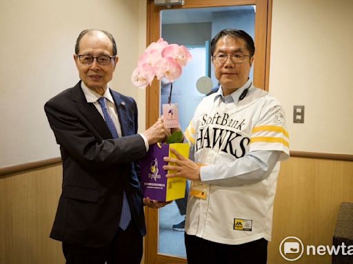暢談台南棒球夢 黃偉哲拜訪日本職棒福岡軟銀鷹王貞治會長