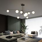 燈具 2023年新款北歐輕奢全銅吊燈創意個性現代簡約風格魔豆客廳燈具
