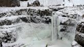 Washington’s state waterfall creates an icy winter sculpture