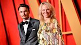 Pamela Anderson poses makeup-free with son Brandon at 2024 Vanity Fair Oscar Party