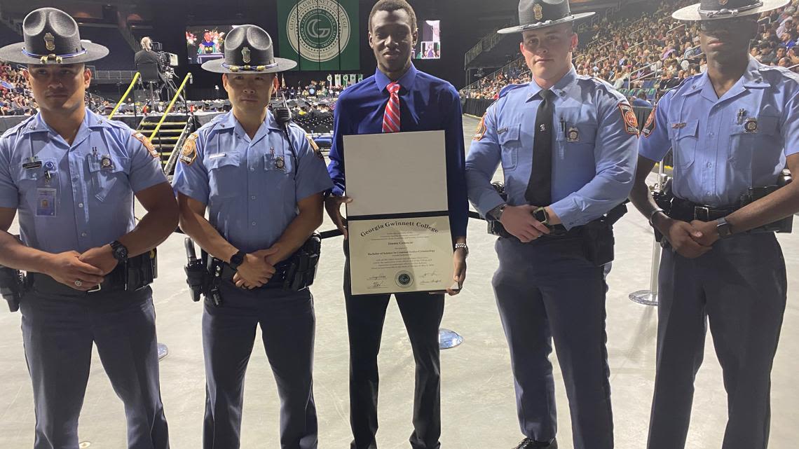 'Forever grateful' | Fallen GSP Trooper's family receives his college degree from Georgia Gwinnett College