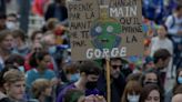 Manifestación masiva en Bruselas por el cambio climático