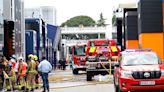 F1 team McLaren evacuates hospitality suite when fire breaks out at Spanish GP