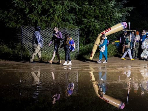 Storms shut down Electric Forest, rain-soaked campers begin journey home