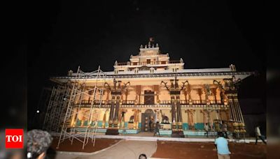 Massive Interest in Old Mysore Palace Replica at Dasara Exhibition | - Times of India