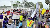 Janitors who lost jobs during WGA strike join picket line