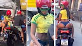Anitta passeia de moto por favela do Rio de Janeiro e mostra seus talentos - OFuxico