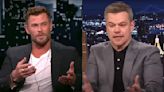 Chris Hemsworth Totally Held Matt Damon’s Hand While He Was Getting A Tattoo, And I Think Hollywood May...