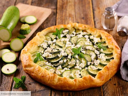 Idée de dîner simplissime : la recette de la tarte fine de courgette au chèvre et au miel