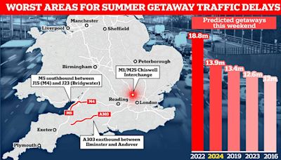 Brits brace for six days of road chaos from tomorrow as schools close