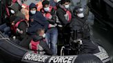 French police use 'aggressive' tactics against migrant boats: Footage