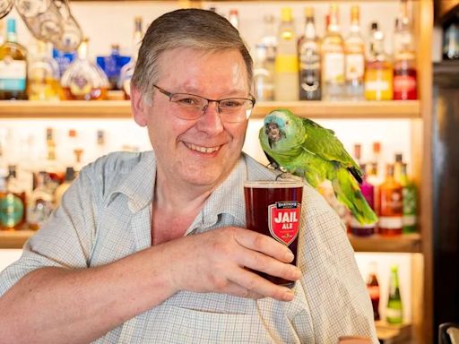 Devon pub throws lavish 41st birthday party for parrot who has greeted punters for four decades