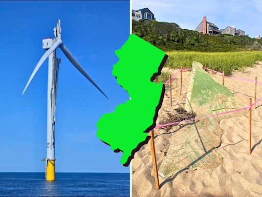 Broken wind turbine blade 'crisis' fuels NJ beach disaster fears