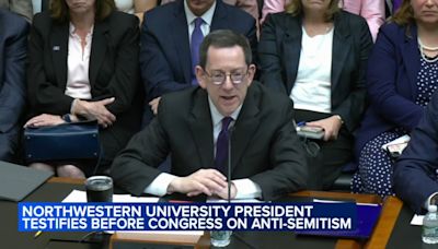 Northwestern president testifies at Congressional hearing on alleged antisemitism at colleges