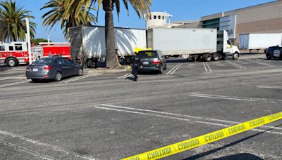 Big rig driver fatally crushed between trailers in Ventura mall parking lot