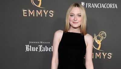 Dakota Fanning Embodies Easy Elegance in a Sleek Black Velvet Dress