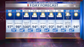 9 Day Forecast: Perfect weekend weather; winds kick in Monday along with those triple digits