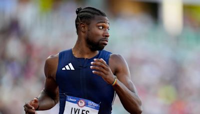 Lyles wins 200 meters to keep hope of Olympic sprint double alive for Paris