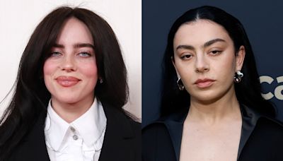 Billie Eilish and Charli XCX Dance on Pile of Underwear in NSFW "Guess" Music Video - E! Online