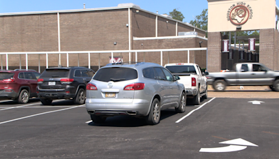 Houston High’s parking lot paved over ahead of new school year