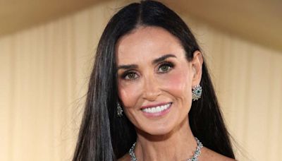 Demi Moore Rocks Sheer Slip Dress During High-Fashion Outing With Pup Pilaf