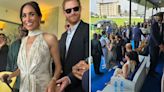 Meghan ditches colourful outfits for plunging nude ball gown for polo match